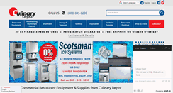 Desktop Screenshot of culinarydepotinc.com